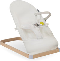 My Babiie Baby Bouncer with Toy Bar – Newborn Ergonomic Bouncer Chair, from Birth to 9 Months (9kg) - Cream