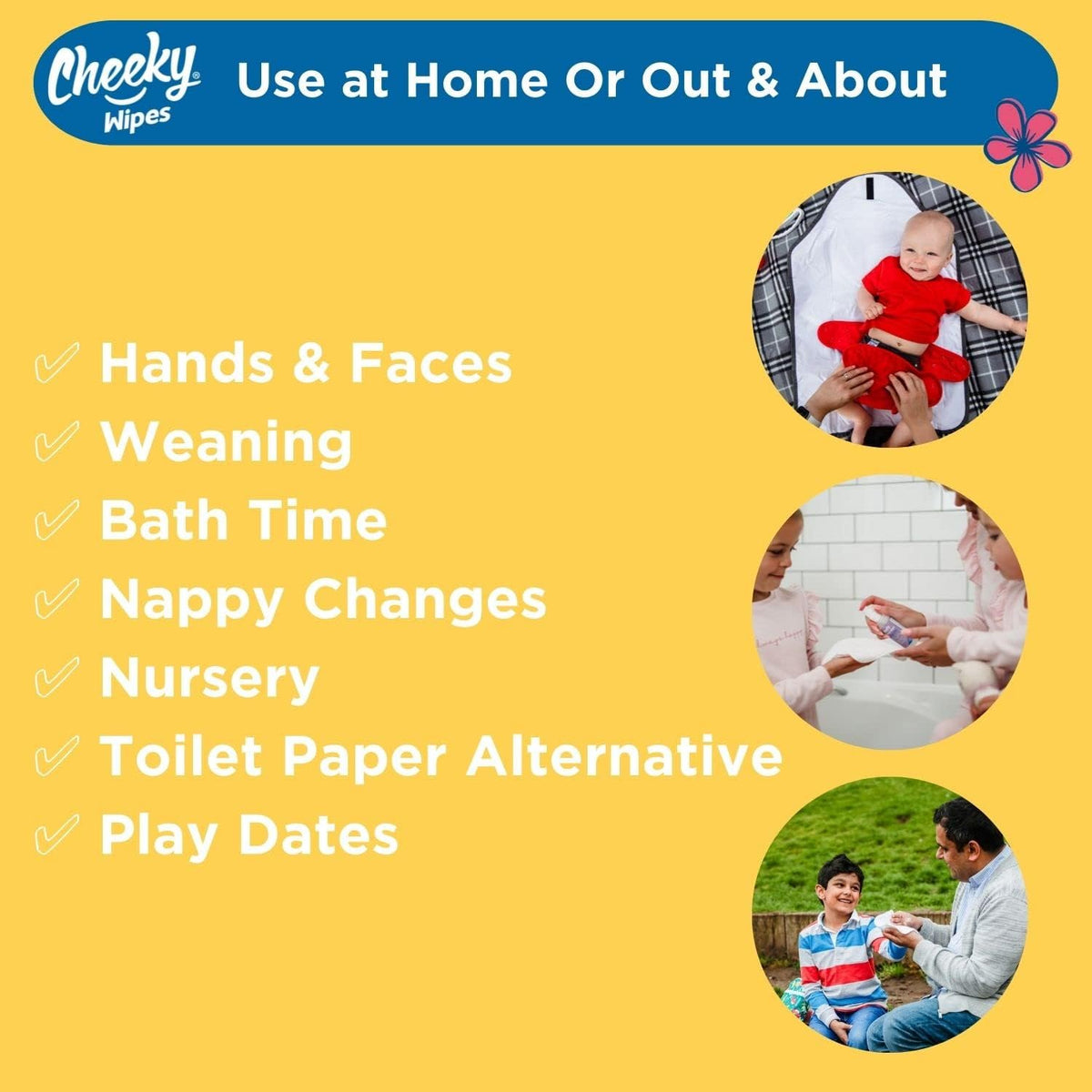 Cheeky Wipes - 25 Washable Bamboo Terry Cloth Wipes, 15x15cm Reusable Grey Pack, Perfect for Baby's Hands and Face, Absorbent, Super Soft and Naturally Anti-Bacterial | Eco Friendly