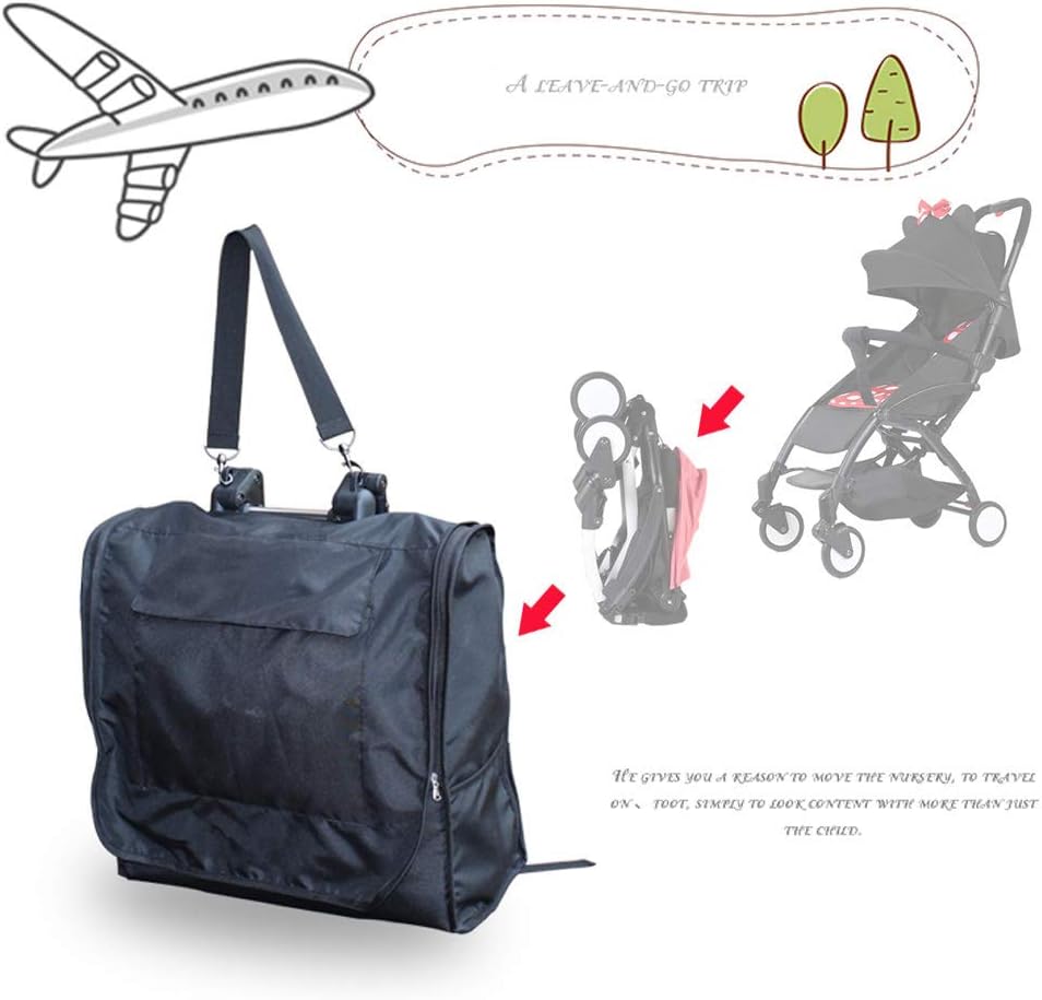 Baby Stroller Accessories for Babyzen Yoyo Travel Bag Knapsack Pram Backpack Yoya Storage Bag, Black, 1 Count (Pack of 1), Travel
