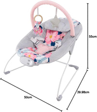 LADIDA My First Baby Bouncer with Soothing Music and Vibration, Suitable for Newborns