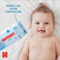 Huggies Pure Wipes 10x56 Refill Bags. Bulk Carton. 560 Wipes