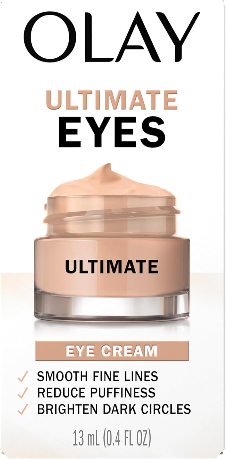 Olay Eyes Ultimate Eye Cream for Wrinkles, Puffy Eyes and Under Eye Dark Circles, 0.4 Fl Oz