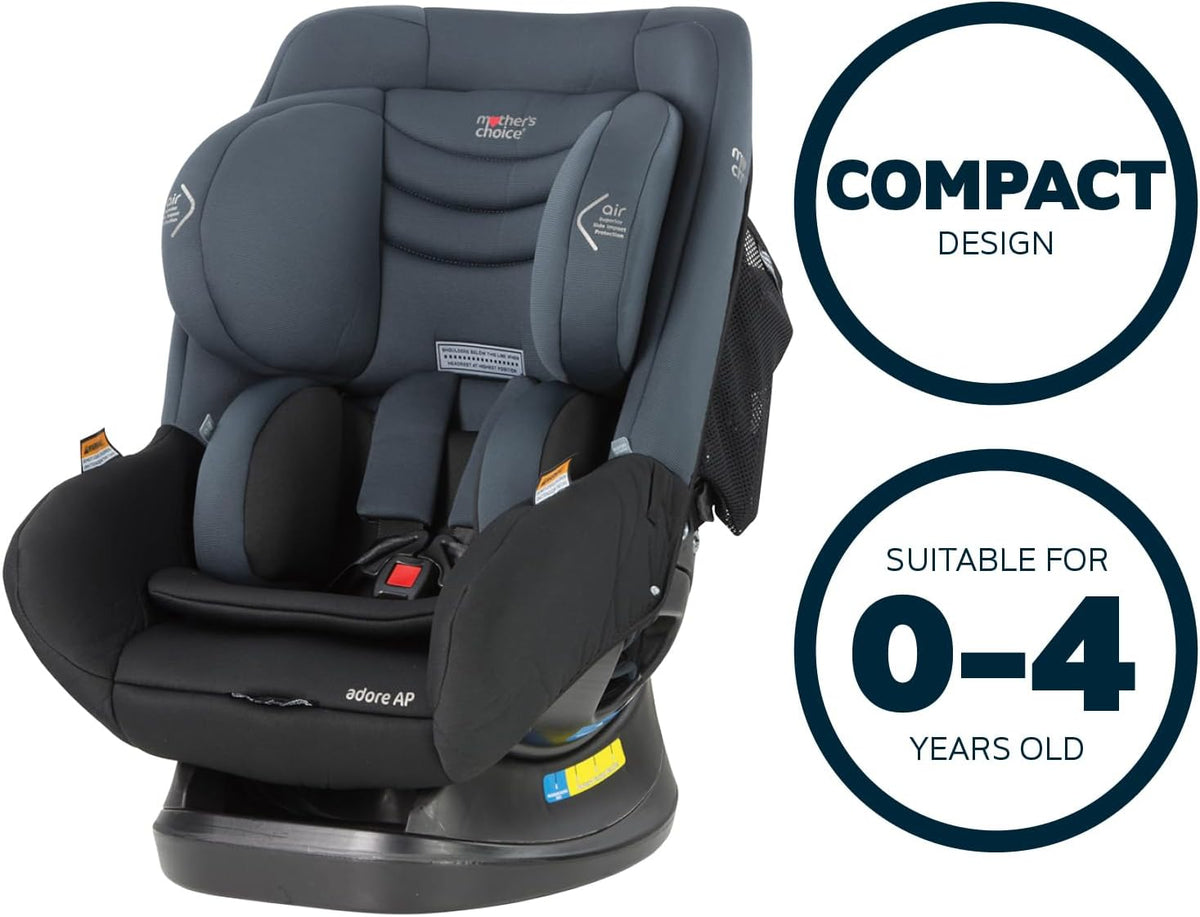 Mother's Choice Convertible Car Seat Adore AP - Titanium Grey
