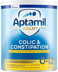 Aptamil Gold+ Colic and Constipation Baby Infant Formula, From Birth to 12 Months, 900g