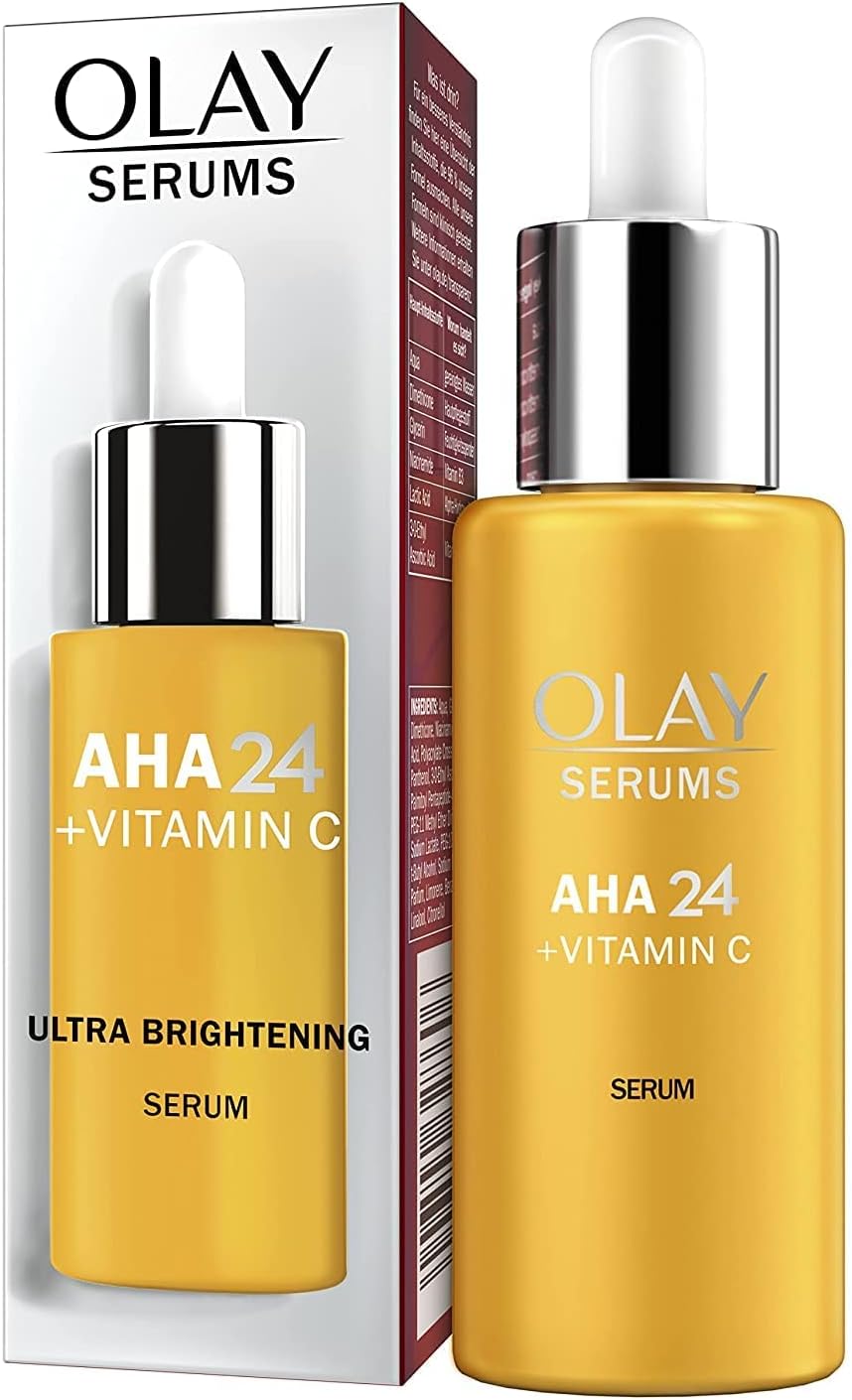 Olay AHA24 + Vitamin C Serum for the Day, with Vitamin C, AHA & Niacinamide, for Radiant and Even Skin, 40 ml