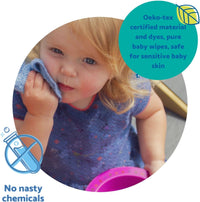 Cheeky Wipes 25 Rainbow Micro Fibre Cloth Baby Wipes