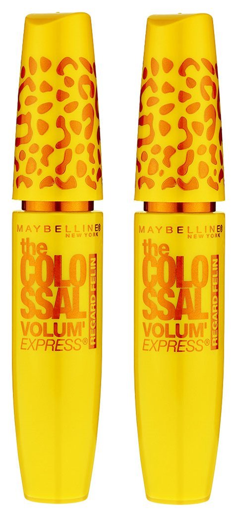 Maybelline New York Volum' Express The Colossal Cat Eyes Washable Mascara Makeup,2 COUNT