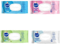 Curash Baby Wipes Variety Pack - 4 x 80 Count | Fragrance-Free, Simply Water, Aloe Vera & Chamomile, Vitamin E | Gentle & Hypoallergenic | Ideal for Sensitive Skin | Bulk Value Pack for Baby Care