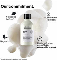 L'Oréal Professionnel Hair Shampoo for Coloured and Damaged Hair, Long-Lasting Colours & Shine, Series Expert, Metal DX Shampoo, 300 m