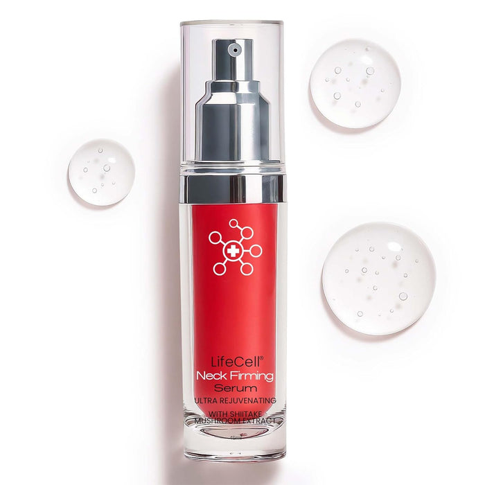 LifeCell Neck Firming Serum – Anti-Aging Neck and Cream with Fermiskin & Shiitake Extract– 1.5oz
