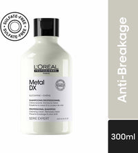 L'Oréal Professionnel Hair Shampoo for Coloured and Damaged Hair, Long-Lasting Colours & Shine, Series Expert, Metal DX Shampoo, 300 m
