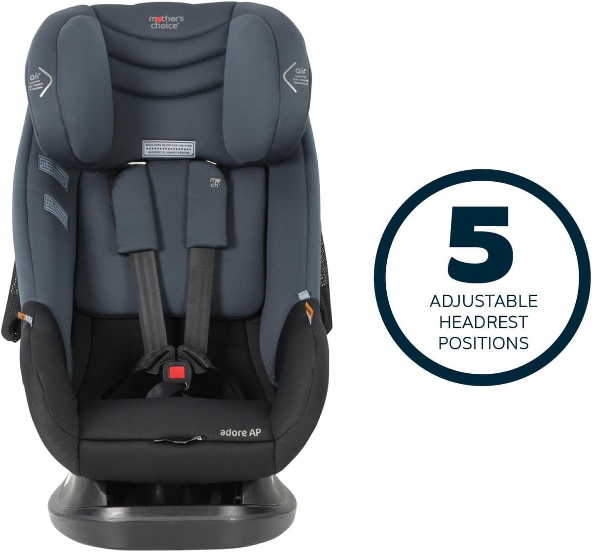 Mother's Choice Convertible Car Seat Adore AP - Titanium Grey
