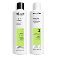 Nioxin Duo Kit | System 2 Scalp + Hair Thickening Shampoo & Conditioner, 10.1 Fl Oz Each | For Natural Hair with Progressed Thinning