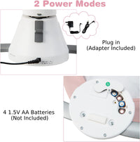 GYMAX Electric Baby Rocker, Toddler Automatic Bouncer 5 Swinging Amplitudes, Remote Control and Timing Function, Portable Newborn Rocking Chair (Pink)