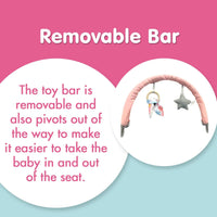 LADIDA My First Baby Bouncer with Soothing Music and Vibration, Suitable for Newborns