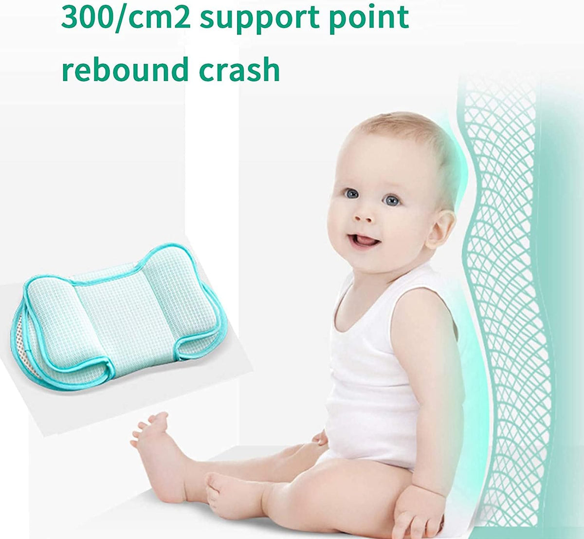 Universal Baby Stroller Liner 3D Mesh Cool Seat Pad Mat Breathable Pram Pushchair Car Seat Cushion Idy Support Cushion