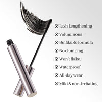 Erinde Black Mascara for Older Women 60 Plus, Extreme Length and Volume Waterproof Mascara