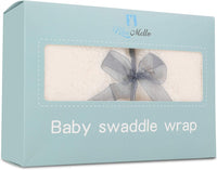 Ultra-Soft Plush Essential for Infants 0-6 Months | Receiving Swaddling Wrap White | Ideal Newborn Registry and Toddler Boy Accessories | Perfect Baby Girl Shower Gift