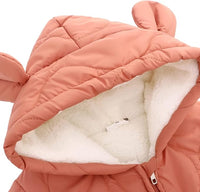 famuka Baby Boys Girls Hooded Onesie Snowsuit Thick and Warm Winter Outerwear Romper