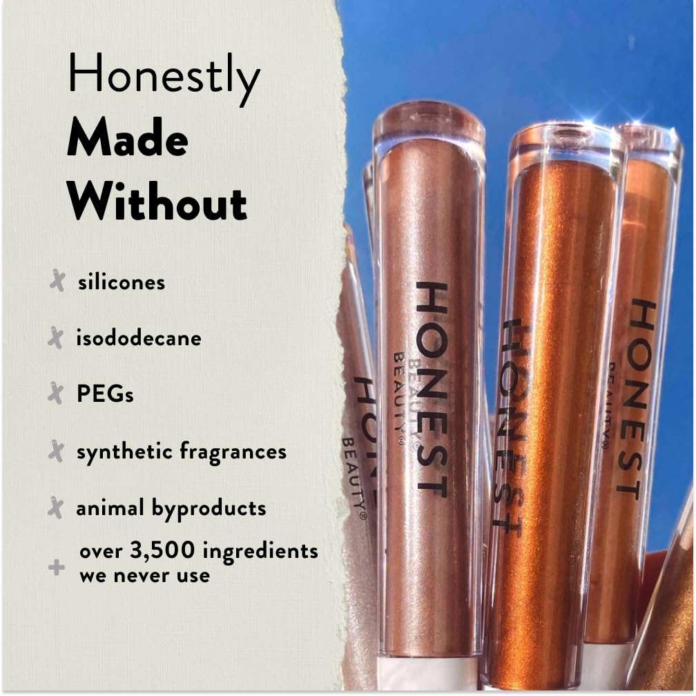Honest Beauty Eye Catcher Lid Tint | Lightweight Liquid Eyeshadow | Vegan + Cruelty Free | Happy Hour, .12 fl oz