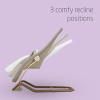 Maxi-Cosi Dove, Baby Bouncer, 0-3 Years, 0-15 kg, Lightweight Baby Bouncer, Foldable, Portable, Natural Bouncing, 3 Recline Positions, Eco Care 100% Recycled Fabrics, Elegance Beige