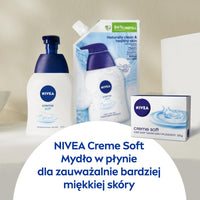 NIVEA Creme Soft Care Soap Refill Bag (500 ml), Nourishing Hand Soap with Almond Oil, Mild Scented Liquid Soap for Gentle and Hygienic Cleaning