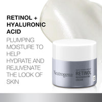 Neutrogena Rapid Wrinkle Repair Retinol Anti Ageing Regenerating Cream Face Moisturiser 48g |Fights fine lines, dullness, wrinkles & dark spots|Hyaluronic Acid hydrates & rejuvenate the look of skin