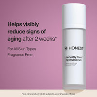 Honest Beauty Honestly Pure Nightly Retinyl Serum | Moisturizes, Exfoliates, Reduces Fine Lines + Wrinkles | Retinyl Linoleate + Hyaluronic Acid | Vegan + Cruelty Free | 1 fl oz