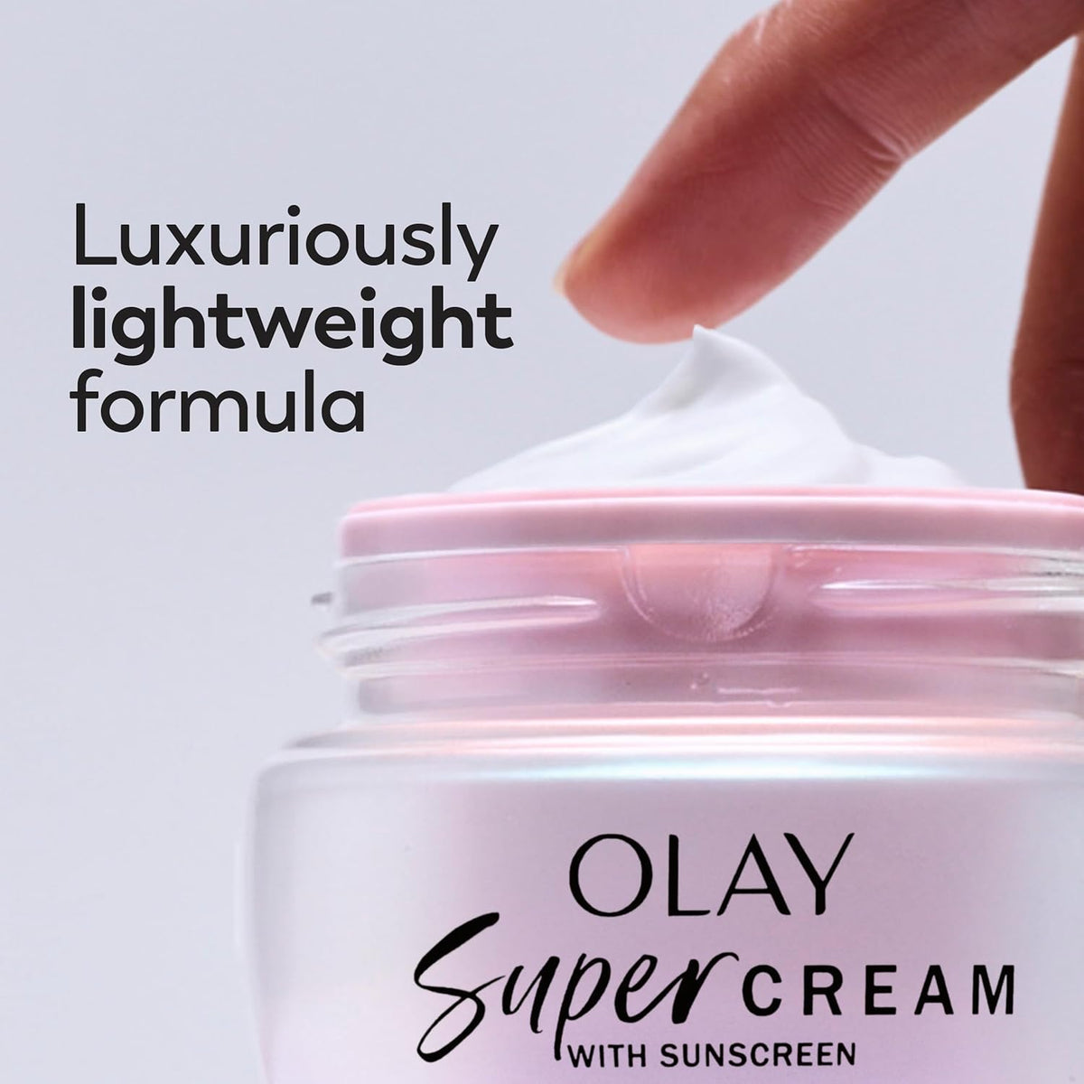 Olay Super Cream with Sunscreen SPF 30, 1.7 oz, Ultra Lightweight Face Moisturizer