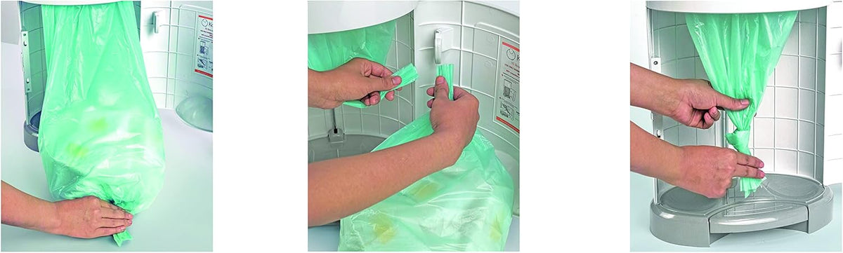 Korbell 9L Nappy Bin Disposable Liners, Pack of 3