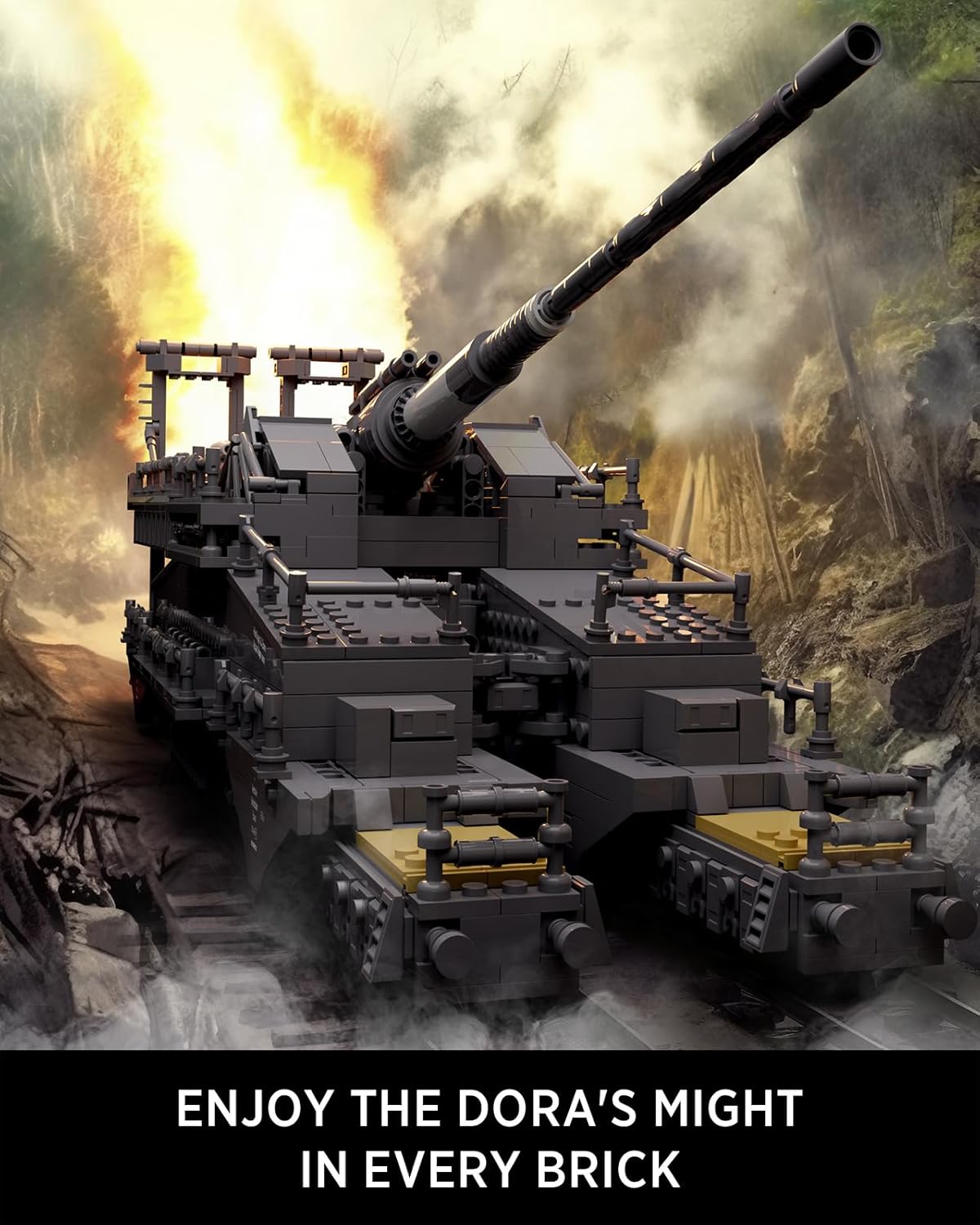 Nifeliz Dora, WW2 Classic Building Set, Collectible Military Model to Build and Display, Adult Gift Ideal for Military Enthusiasts (2,355 PCS, NF10240)