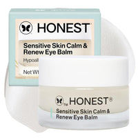 Honest Beauty Calm + Renew Anti-Aging Melting Eye Balm for Sensitive + Dry Skin | Shea Butter, Argan Oil, + Aloe | EWG Verified, Vegan + Cruelty Free | .5 fl oz
