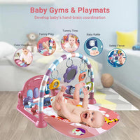 Baby Play Mat Baby Gym,Funny Play Piano Tummy Time Baby Activity Gym Mat