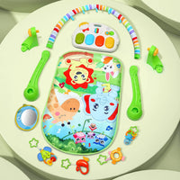 Baby Gym Play Mat, Play Piano Gym with Tummy Time Activity Mat