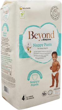 Beyond by BabyLove Nappy Pants Size 4 (9-14kg) | 72 Pieces (2 x 36 Pack)
