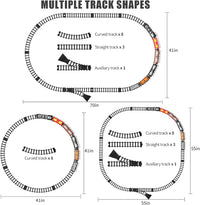 MSKOLER Large Train Set - Kids Electric Train Toy with 3 Way Smoke Locomotive Boys & Girls