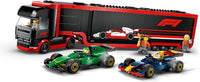 LEGO City F1 Truck with RB20 & AMR24 F1 Cars, Kids Toy for 8+ Year Old Boys & Girls