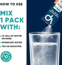 Venture Pal High Sodium Sugar Free Electrolytes Powder Packet - Hydration Packets with Vitamin, Sodium & Potassium | Zero Calories | Vegan, Keto & Paleo Friendly Electrolyte Drink Mix - 30 Sticks