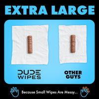 DUDE Wipes Flushable Wet Wipes Dispenser (3 Packs 48 Wipes), Unscented Wet Wipes with Vitamin-E & Aloe for at-Home Use, Septic and Sewer Safe