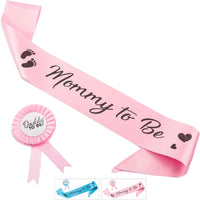 Mom to be Sash Baby Shower Set