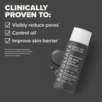 Paula's Choice Skin Perfecting 2% BHA Liquid Salicylic Acid Exfoliant, Gentle Facial Exfoliator for Blackheads, Large Pores, Wrinkles & Fine Lines, Travel Size, 30 mL Bottle