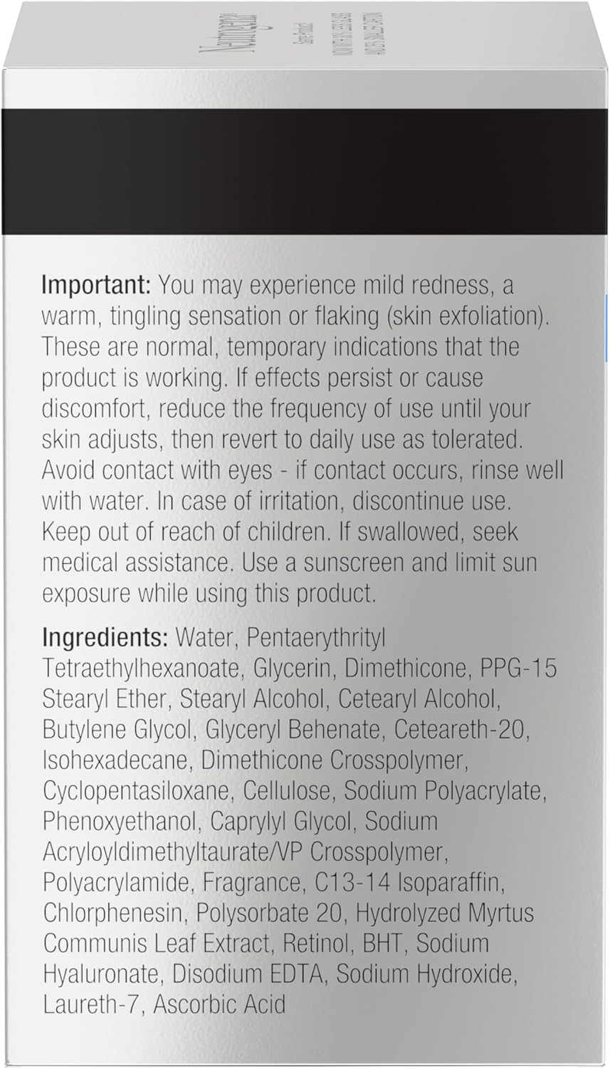 Neutrogena Rapid Wrinkle Repair Retinol Anti Ageing Regenerating Cream Face Moisturiser 48g |Fights fine lines, dullness, wrinkles & dark spots|Hyaluronic Acid hydrates & rejuvenate the look of skin