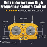 linzezon RC Dump Truck Car, Remote Control Excavator, Kids RC Dump Truck Toy