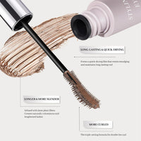 Erinde Brown Mascara for Older Women 60 Plus, Extreme Length and Volume Waterproof Mascara, Hypoallergenic Mascara For Sensitive Eyes