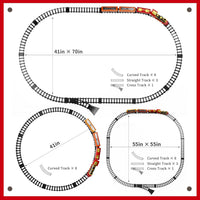 Train Set - Train Toys for Boys w/Smokes, Lights & Sound