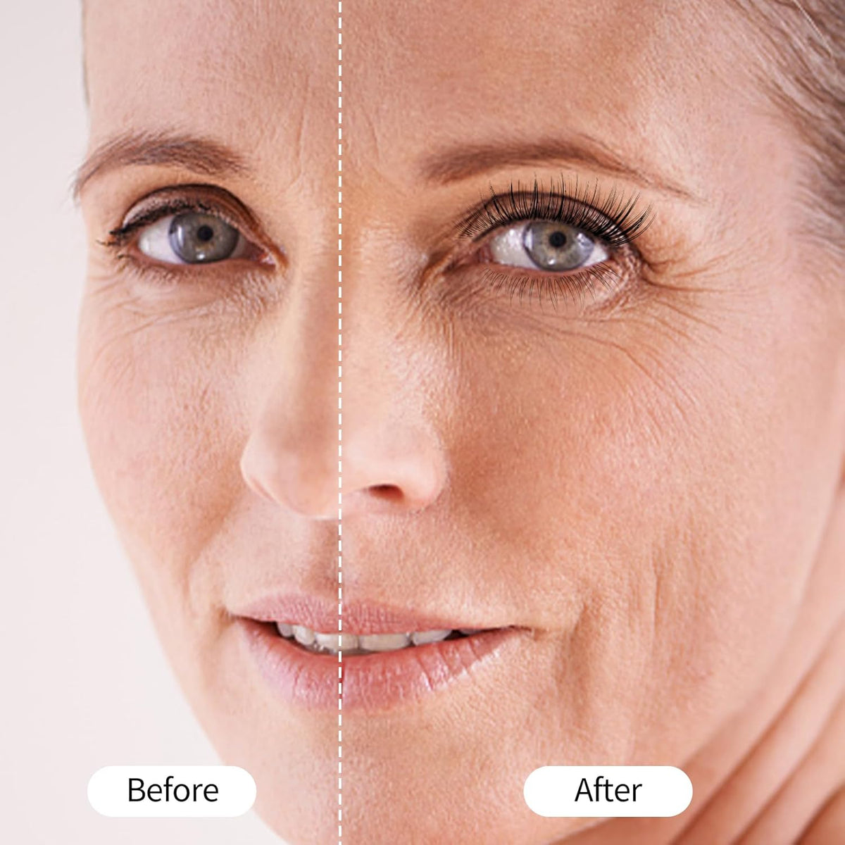 Erinde Black Mascara for Older Women 60 Plus, Extreme Length and Volume Waterproof Mascara