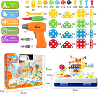 237 Pcs Drill Set Building Blocks Toys, DIY Educational Construction Engineering Toys