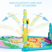 Baby Gyms Play Mat, Activity Center with Portable Play Piano Gym