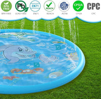 LALAASHHOP Splash Pad for Kids and Dogs (67Inch)