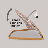 My Babiie Baby Bouncer with Toy Bar – Newborn Ergonomic Bouncer Chair, from Birth to 9 Months (9kg) - Giraffe